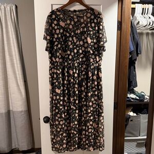 Windsor Black and Cream Floral Dress